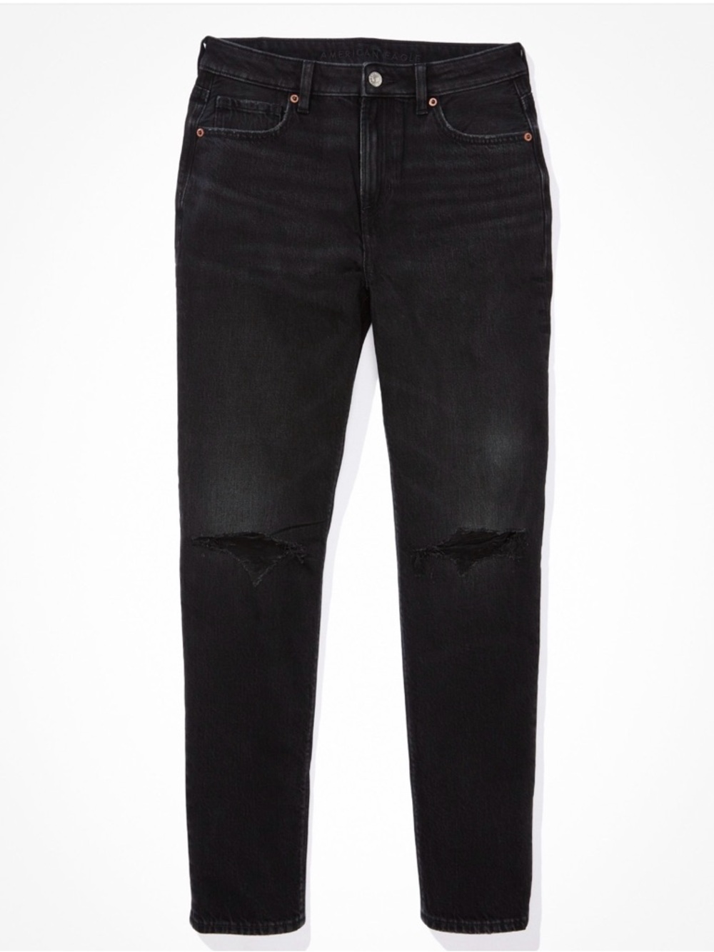 AE Strigid Mom Jean - Destroyed Black -
Size: 16 Regular - Picture 4 of 7